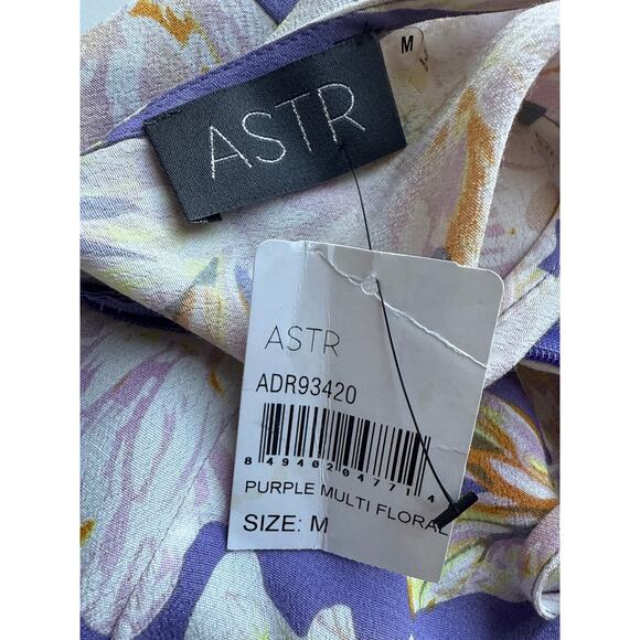 NWT ASTR Pandora Sheath Maxi Dress in Purple Floral Size Medium - Picture 7 of 7